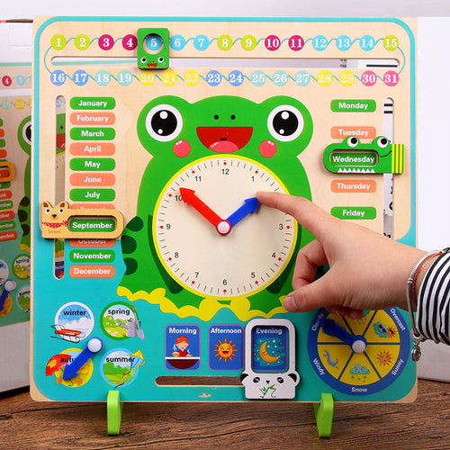 Weather Season Calendar Clock Teaching Aids Toys