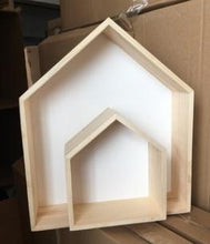 Load image into Gallery viewer, 2pcs/set Natural Wooden Kids Shelf
