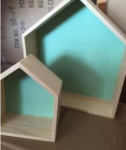 2pcs/set Natural Wooden Kids Shelf