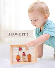 Load image into Gallery viewer, Montessori Wood Shape Matching Game