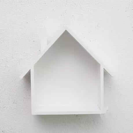 Wooden House Decorative Shelf