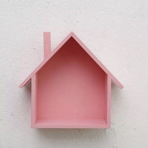 Wooden House Decorative Shelf