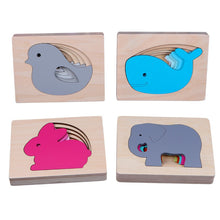 Load image into Gallery viewer, Animal 3D Wooden Puzzles
