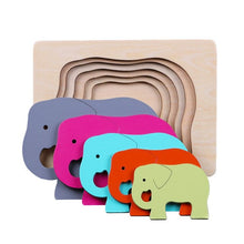 Load image into Gallery viewer, Animal 3D Wooden Puzzles