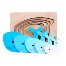 Load image into Gallery viewer, Animal 3D Wooden Puzzles