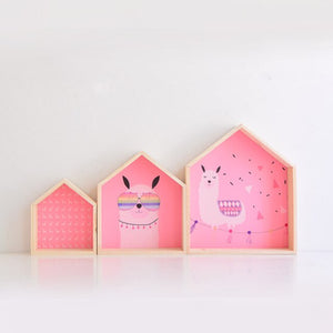 Kids Room Decoration Wooden Shelf