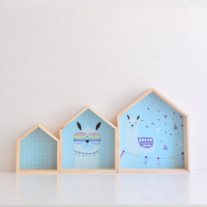 Kids Room Decoration Wooden Shelf