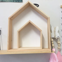 Load image into Gallery viewer, 2pcs/set Natural Wooden Kids Shelf