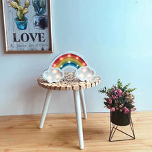 Load image into Gallery viewer, Nordic Nursery Wooden Rainbow LED Lamp