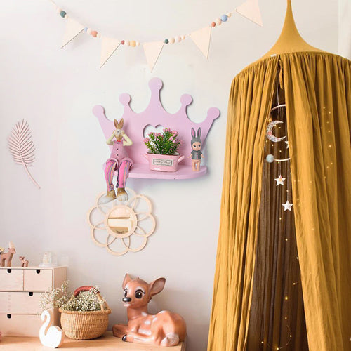 Wooden Crown Shelf