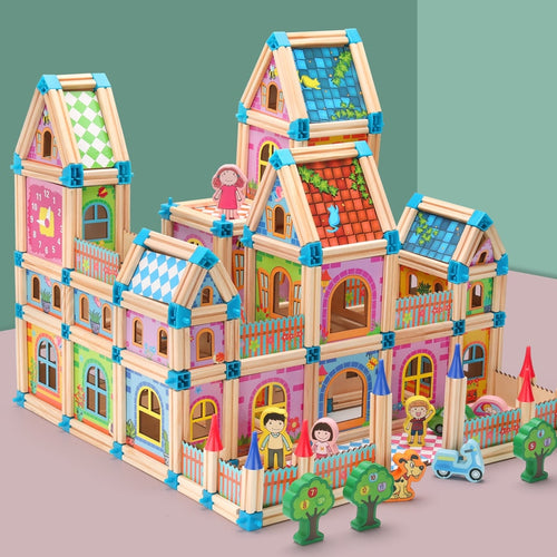 Miniature DIY Doll Wooden House