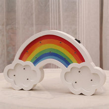 Load image into Gallery viewer, Nordic Nursery Wooden Rainbow LED Lamp