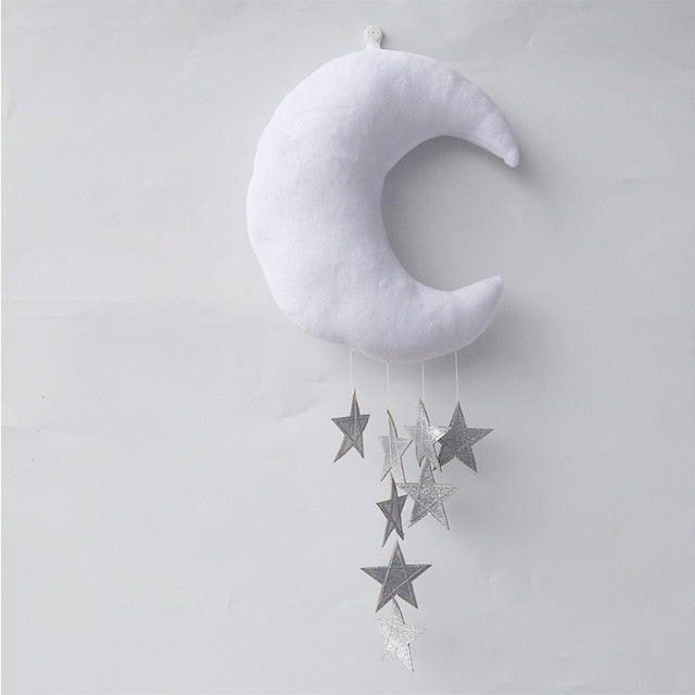 Nordic Plush Moon Hanging Decoration