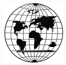 Load image into Gallery viewer, Metal World Map Wall Decor