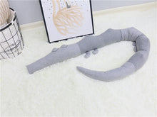 Load image into Gallery viewer, Baby Crib Bumper Crocodile Pillow