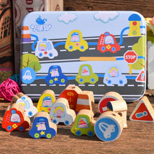 Load image into Gallery viewer, Cartoon String Threading Wooden Beads Toys