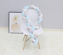 Load image into Gallery viewer, Baby Cot Bumper Knot Pillow