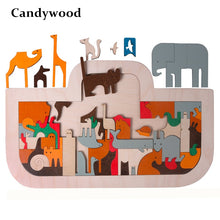 Load image into Gallery viewer, Noah&#39;s Ark Wooden Puzzle