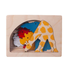 Load image into Gallery viewer, Montessori Multi-layer Wooden puzzle