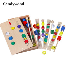 Load image into Gallery viewer, Montessori Wooden Pattern Matching Set