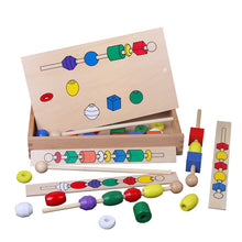 Load image into Gallery viewer, Montessori Wooden Pattern Matching Set