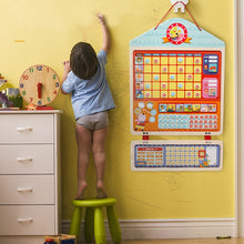 Load image into Gallery viewer, Educational Wooden Magnetic Schedule Chart Toys