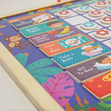 Load image into Gallery viewer, Educational Wooden Magnetic Schedule Chart Toys