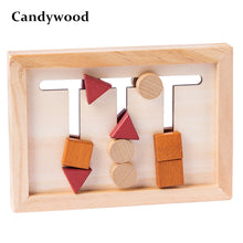 Load image into Gallery viewer, Montessori Wood Shape Matching Game
