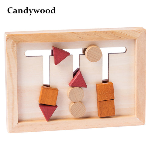 Montessori Wood Shape Matching Game