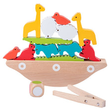 Load image into Gallery viewer, Wooden Toys Wood Animal Balance Boat